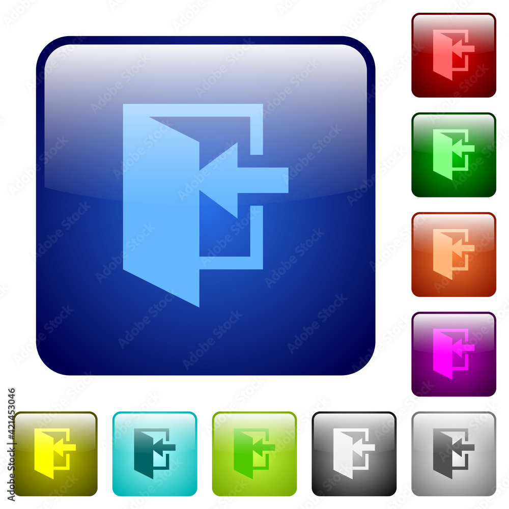 Poster enter color square buttons