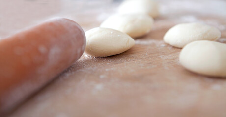 Dough before rolling
