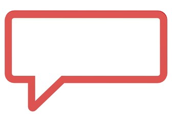 red speech bubble