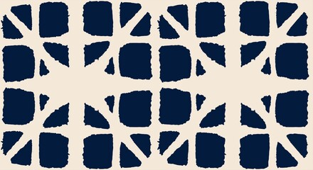 Japanese Tie Dye Seamless Pattern. Retro Shibori Seamless Pattern. - 421456239