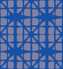 Japanese Tie Dye Seamless Pattern. Artistic Shibori Seamless Pattern.
