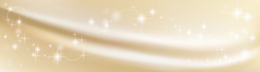 布_布地_白_背景_素材_バックグラウンド_イメージ_キラキラ_シャンパンゴールド_ゴールド_ドレープ Elegant Wave_White Gold 横 長い