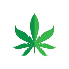 Fototapeta na wymiar Cannabis logo images illustration