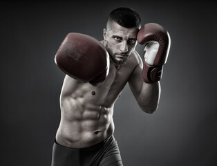 Plakat MMA fighter training