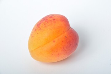 Apricot on white background