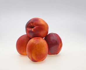 A group of Ripe Nectarines, Prunus persica var. nucipersica