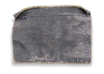 close up of a jeans label