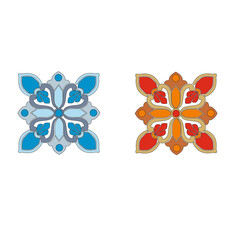 CLASSIC ARTISTIC DECORATIONS AND EMBLEMS ANCIENT ROMAN AND GOTHIC STYLE, FRIEZES AND DECORATIVE STENCILS