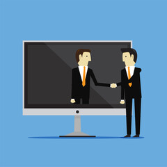 Online video business cooperation