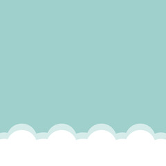 Blue sky clouds background, vector illustration