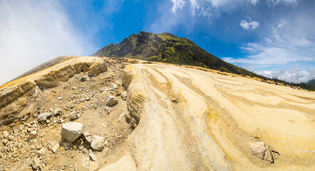 Ijen volcano in East Java, Indonesia
