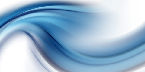 Blue abstract lines swoosh wave Smooth wave border background Wave blue flow