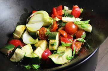 Mix of grilled vegetables.