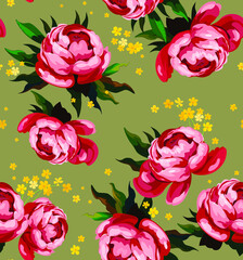 seamless pattern with flowers