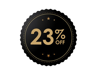 23% OFF Sticker, 23 percent discount Special Offer Price Label