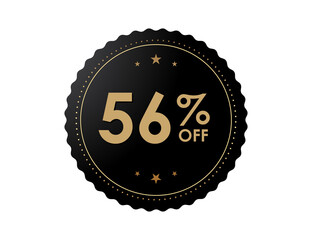 56% OFF Sticker, 56 percent discount Special Offer Price Label