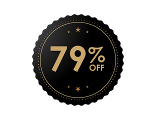 79% OFF Sticker, 79 percent discount Special Offer Price Label