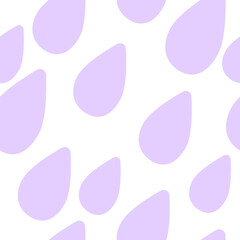Seamless Pattern Water drops. Blue Water