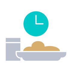 Fototapeta premium Fasting time icon