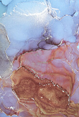 Alcohol ink art.Mixing liquid paints. Modern, abstract colorful background, wallpaper. Marble texture.Translucent colors