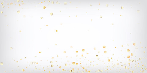Gold, Silver VIP Flying Bokeh Confetti. Sparkling