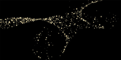 Gold, Silver Rich Falling Stars Confetti.