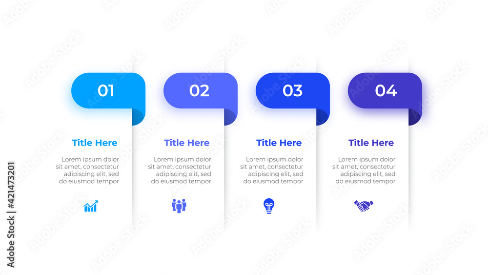 Poster Abstract infographics number options template. Vector illustration. Can be used for workflow layout, diagram, business step options, banner and web design