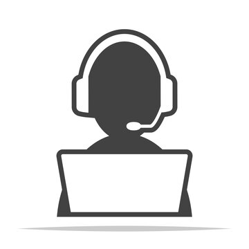Customer service icon vector isolated