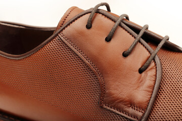 Elegant  handmade leather brown shoes