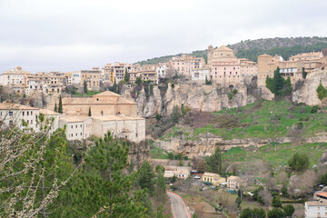 Fototapeta na wymiar View of part of the Cuenca city, in Spain.