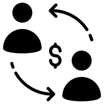 A Glyph Design, Icon Of Employee Turnover