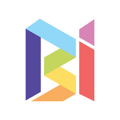 BI colorfull band logo