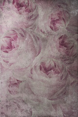Fototapeta premium Background Floral textured and Floral overlay textured and background Floral