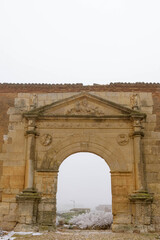 Fototapeta premium Church of San Juan Bautista de Tamariz de Campos in Valladolid, Castile and Leon, Spain