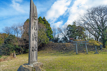 能登 史跡七尾城跡の本丸跡