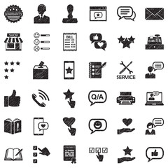 Complaint Icons. Black Scribble Design. Vector Illustration.