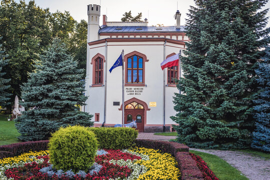 Ketrzyn, Poland - August 23, 2017: Former Masonic lodge building in Ketrzyn city