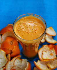 Kinnow fruit juice and peel © dheeraj11