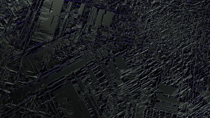 Abstract 3D background, grunge black texture.