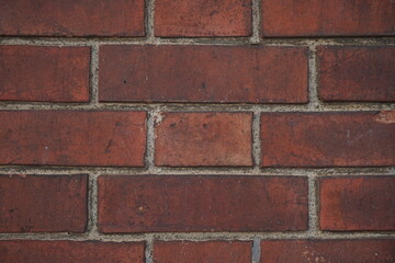 Red brick tile on the wall, background image - 赤レンガ  壁	