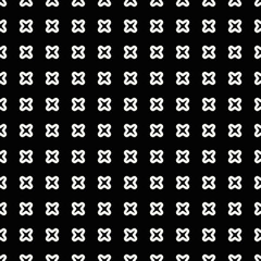 Fototapeta na wymiar Seamless Crosses Pattern. White Crosses Pattern.