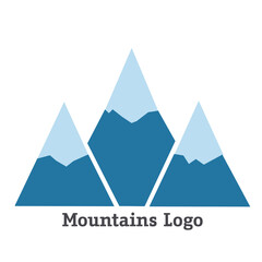 Icon graphic illustration mountain logo
