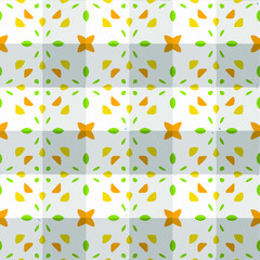  Geometric vector pattern with triangular elements. Seamless abstract ornament for wallpapers and backgrounds. 