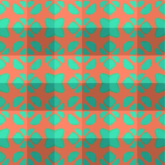  Geometric vector pattern with triangular elements. Seamless abstract ornament for wallpapers and backgrounds. 