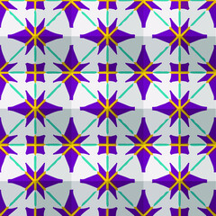  Geometric vector pattern with triangular elements. Seamless abstract ornament for wallpapers and backgrounds. 