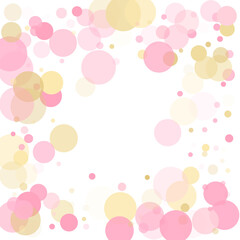 Bokeh confetti circles decoration holiday background.