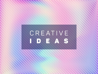 presentation holographic gradient vector template.