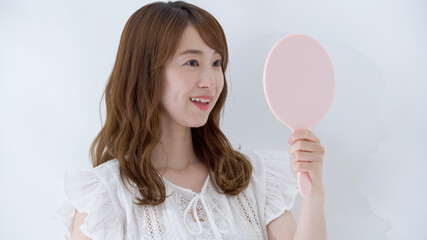 女性・歯