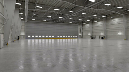 Airplane Hangar Interior 1