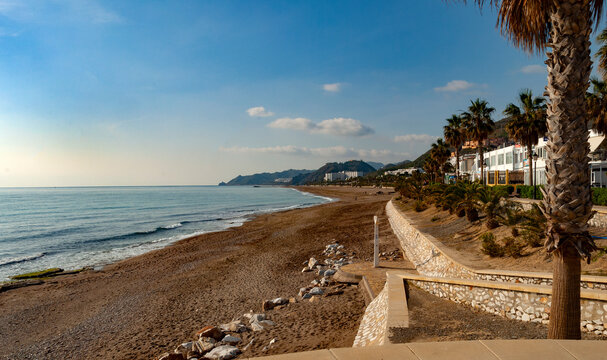 Mojacar Beach, Mojacar, Almeria, Andalusia, Spain